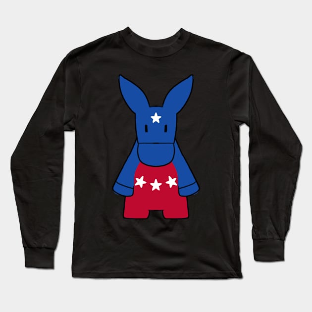 Democratic Donkey Long Sleeve T-Shirt by COOLKJS0